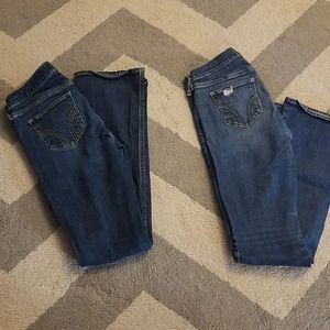 2 pairs of Hollister Jean's.  Size 27